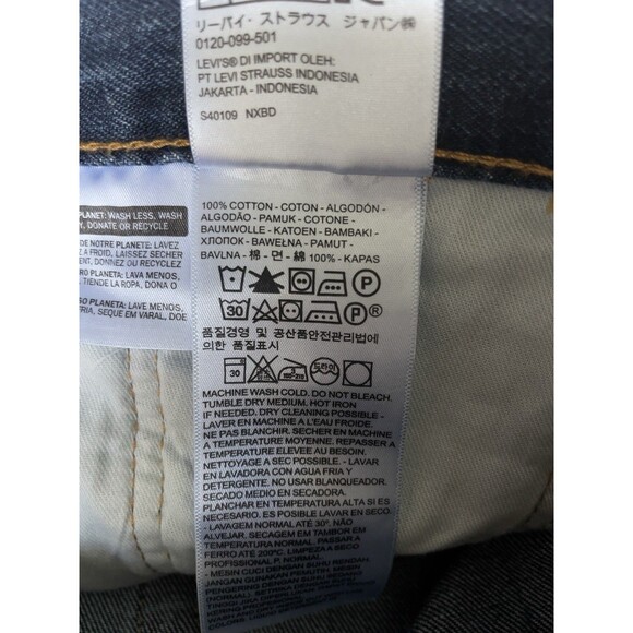 Levi’s 550 Relaxed Fit Tall Men’s W36 L36 Blue Denim Jeans - Picture 9 of 10